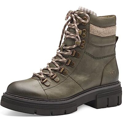 MARCO TOZZI Femme Bottes à Lacets, Kaki Comb, 40 EU - Publicité MARCO TOZZI Femme Bottes à Lacets, Kaki Comb, 40 EU - Publicité