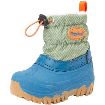 Playshoes Mixte Enfant Winterstiefel, Petrol Uni, 24/25 EU - Publicité Playshoes Mixte Enfant Winterstiefel, Petrol Uni, 24/25 EU - Publicité