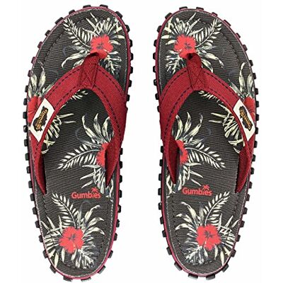 Gumbies Islander Tongs unisexes avec tige en coton ultra doux et semelle en caoutchouc recyclé durable Confort garanti, Hibiscus gris, 45 EU - Publicité Gumbies Islander Tongs unisexes avec tige en coton ultra doux et semelle en caoutchouc recyclé durable Confort garanti, Hibiscus gris, 45 EU - Publicité