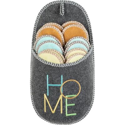 ONVAYA® Lot de 6 pantoufles en plastique ABS Motif : Home/gris Semelle antidérapante Chaussons en feutre Pointure : 36-45 Chaussons pour invités, gris, 37-45 EU - Publicité ONVAYA® Lot de 6 pantoufles en plastique ABS Motif : Home/gris Semelle antidérapante Chaussons en feutre Pointure : 36-45 Chaussons pour invités, gris, 37-45 EU - Publicité
