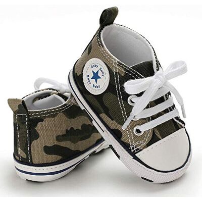 Geagodelia Chaussures Premier Pas pour Bébés Garçons Filles 0-18 Mois Semelle Souple Antidérapante (Camouflage, 0_Months) - Publicité Geagodelia Chaussures Premier Pas pour Bébés Garçons Filles 0-18 Mois Semelle Souple Antidérapante (Camouflage, 0_Months) - Publicité