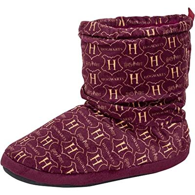 Harry Potter Pantoufles pour enfants garçons filles Poudlard Pantoufles doublées en fausse fourrure Chaussures de maison, bordeaux, 29.5/30.5 EU - Publicité Harry Potter Pantoufles pour enfants garçons filles Poudlard Pantoufles doublées en fausse fourrure Chaussures de maison, bordeaux, 29.5/30.5 EU - Publicité