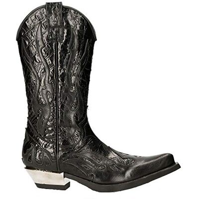 New Rock 7921 S1 Bottes Western Cowboy Zippées Homme Noir Flame 44 - Publicité New Rock 7921 S1 Bottes Western Cowboy Zippées Homme Noir Flame 44 - Publicité