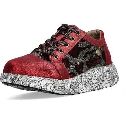 LAURA VITA Chaussures à Lacets Sneaker pour Femmes Nikito 69, Pointure:37 EU, La Couleur:Rouge - Publicité LAURA VITA Chaussures à Lacets Sneaker pour Femmes Nikito 69, Pointure:37 EU, La Couleur:Rouge - Publicité