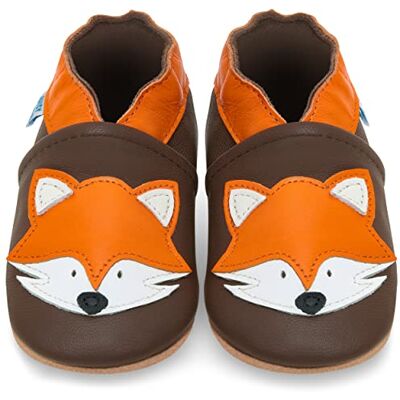 Juicy Bumbles Chaussures pour enfant en cuir souple – Chaussures pour bébé en cuir avec semelle en daim – Chaussures pour premiers pas, pour fille ou garçon, Renard, 6-12 mois - Publicité Juicy Bumbles Chaussures pour enfant en cuir souple – Chaussures pour bébé en cuir avec semelle en daim – Chaussures pour premiers pas, pour fille ou garçon, Renard, 6-12 mois - Publicité