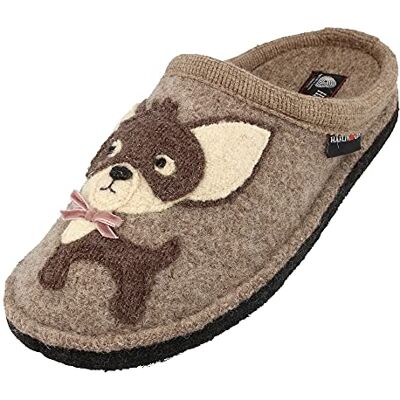 HAFLINGER Chaussons pour Femme Flair Chihuahua , Pointure:39 EU, La Couleur:Beige - Publicité HAFLINGER Chaussons pour Femme Flair Chihuahua , Pointure:39 EU, La Couleur:Beige - Publicité