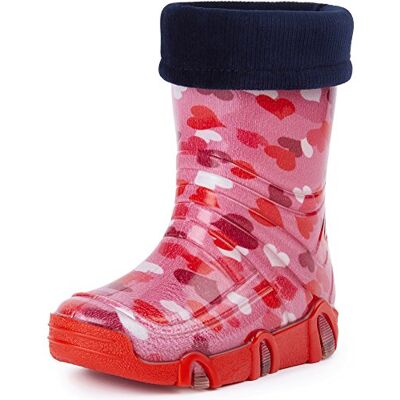 Ladeheid Bottes de Pluie Chaussure Enfant Fille Garçon (Rose Coeur, 23/24 EU) - Publicité Ladeheid Bottes de Pluie Chaussure Enfant Fille Garçon (Rose Coeur, 23/24 EU) - Publicité
