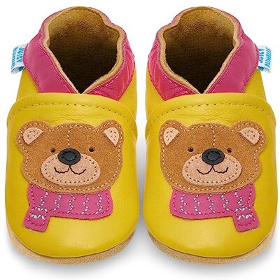 Juicy Bumbles Chausson Bebe Fille Chaussons Cuir Souple Bébé Petite Ourse 0-6 Mois - Publicité Juicy Bumbles Chausson Bebe Fille Chaussons Cuir Souple Bébé Petite Ourse 0-6 Mois - Publicité