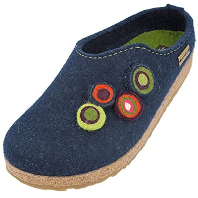 HAFLINGER Grizzly Kanon 731024 Chaussures pour Femme, Pointure:37 EU, La Couleur:Bleu - Publicité HAFLINGER Grizzly Kanon 731024 Chaussures pour Femme, Pointure:37 EU, La Couleur:Bleu - Publicité