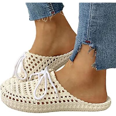 Minetom Femme Pantoufles D'Été Respirantes Chaussons De Jardin Perforés À Séchage Rapide pour Sports De Plage Sandales Pantoufles A Blanc 40 EU - Publicité Minetom Femme Pantoufles D'Été Respirantes Chaussons De Jardin Perforés À Séchage Rapide pour Sports De Plage Sandales Pantoufles A Blanc 40 EU - Publicité