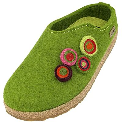HAFLINGER Grizzly Kanon 731024 Chaussures pour Femme, Pointure:38 EU, La Couleur:Vert - Publicité HAFLINGER Grizzly Kanon 731024 Chaussures pour Femme, Pointure:38 EU, La Couleur:Vert - Publicité