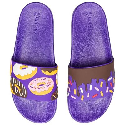 Dedoles Chaussure & Pantoufles Homme Femme & Enfants Sandales Antidérapant designs amusants Livre Pizza Café Renard Lama Cadeau, Couleur: Donuts sucrés, Taille: 40 EU - Publicité Dedoles Chaussure & Pantoufles Homme Femme & Enfants Sandales Antidérapant designs amusants Livre Pizza Café Renard Lama Cadeau, Couleur: Donuts sucrés, Taille: 40 EU - Publicité