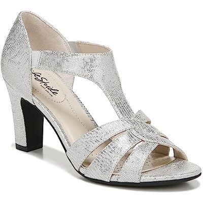 LifeStride Women's Caramel Dress Sandal Heeled, Argenté., 40 EU - Publicité LifeStride Women's Caramel Dress Sandal Heeled, Argenté., 40 EU - Publicité