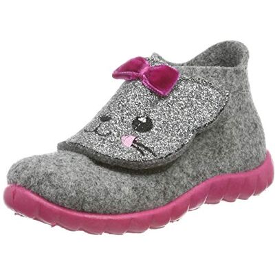 Superfit Chaussons Happy pour filles, Gris clair 2500, 19 EU - Publicité Superfit Chaussons Happy pour filles, Gris clair 2500, 19 EU - Publicité