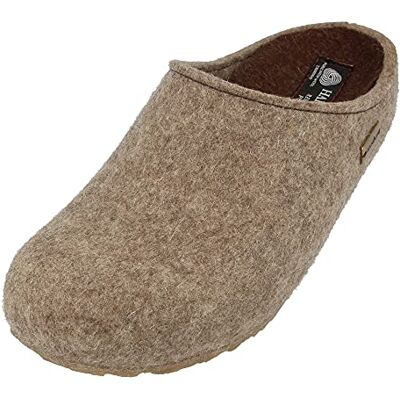Haflinger Grizzly Michl, Chaussons Mules mixte adulte, Beige (Torf 550), 43 EU - Publicité Haflinger Grizzly Michl, Chaussons Mules mixte adulte, Beige (Torf 550), 43 EU - Publicité