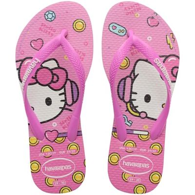 Havaianas Kids Slim Hello Kitty Fille FlipFlop White/Reddish Purple 23 EU - Publicité Havaianas Kids Slim Hello Kitty Fille FlipFlop White/Reddish Purple 23 EU - Publicité