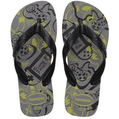 Havaianas Kids Athletic Garçon FlipFlop Steel Grey/Citrus Yellow 25 EU - Publicité Havaianas Kids Athletic Garçon FlipFlop Steel Grey/Citrus Yellow 25 EU - Publicité