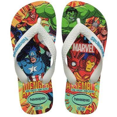 Havaianas Kids Top Marvel II Garçon FlipFlop White/White/Blue 23 EU - Publicité Havaianas Kids Top Marvel II Garçon FlipFlop White/White/Blue 23 EU - Publicité