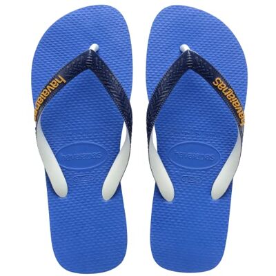 Havaianas Top Mix, Tongs Confortables, Durables et Légères, avec Drapeau Brésilien, Lanières Bicolores, Adultes Unisexe - Publicité Havaianas Top Mix, Tongs Confortables, Durables et Légères, avec Drapeau Brésilien, Lanières Bicolores, Adultes Unisexe - Publicité