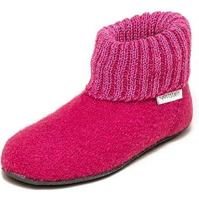 Gottstein Chaussons en feutre alpin Chaussures de chalet pour enfants Laine vierge Taille élastique Semelle en latex en feutre, Raspberry, 34 EU - Publicité Gottstein Chaussons en feutre alpin Chaussures de chalet pour enfants Laine vierge Taille élastique Semelle en latex en feutre, Raspberry, 34 EU - Publicité