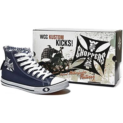 West Coast Choppers Warrior Baskets Montantes Homme Baskets hautes marine EU41 Coton - Publicité West Coast Choppers Warrior Baskets Montantes Homme Baskets hautes marine EU41 Coton - Publicité