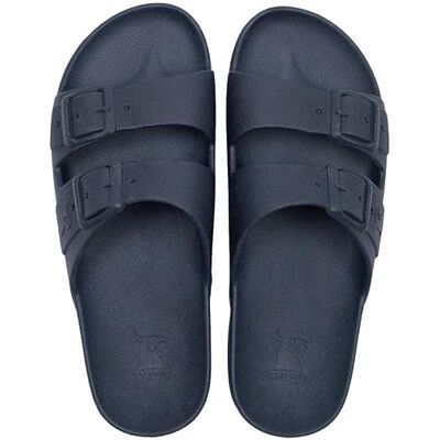 CACATOES Sandales Plates Femme Rio DE Janeiro Claquettes Confortables et antidérapantes Bleu Marine 36 - Publicité CACATOES Sandales Plates Femme Rio DE Janeiro Claquettes Confortables et antidérapantes Bleu Marine 36 - Publicité