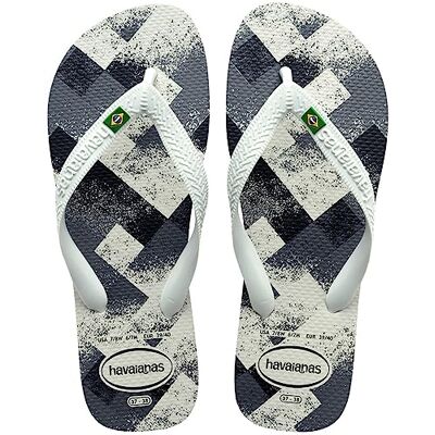Havaianas Brasil Fresh Mixte FlipFlop White/White/Grey 33 EU - Publicité Havaianas Brasil Fresh Mixte FlipFlop White/White/Grey 33 EU - Publicité