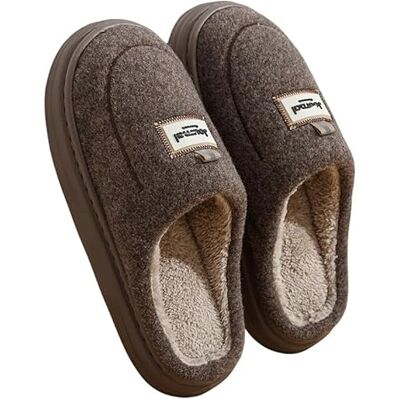 ZONTO Pantoufles Des Pantoufles De Coton De Grande Taille Pour Les Hommes Pour L'Hiver En Plein Air Portent Des Pantoufles Non Glissantes En Peluche De Maison Épaisse À Semelle Épaisse-E-48/49 - Publicité ZONTO Pantoufles Des Pantoufles De Coton De Grande Taille Pour Les Hommes Pour L'Hiver En Plein Air Portent Des Pantoufles Non Glissantes En Peluche De Maison Épaisse À Semelle Épaisse-E-48/49 - Publicité