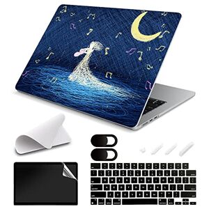 AiGoZhe Compatible with MacBook M2 Air A2681 13.6 inch Case, Plastic Hard Shell Case & Keyboard Cover & Screen Protector & Camera Cover for New 13.6" Mac M2 Air 2023 2022, Fantasy Illustration 14 - Publicité