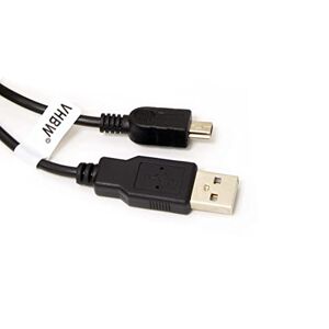 vhbw Câble USB A-Mini-B 5 pôles Noir/Black, Longueur 1m, pour Nikon remplace UC-E4, UC-E5 - Publicité