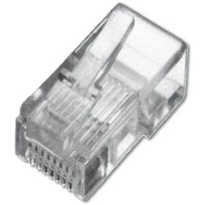 Digitus Cat 5e Connecteur à sertir 1 pièce Connecteur réseau RJ45 Non blindé pour câble réseau Cat5e, câble de Pose & câble LAN Ethernet 1GBase-T 8P8C AWG 27/7 à AWG 24/7 - Publicité