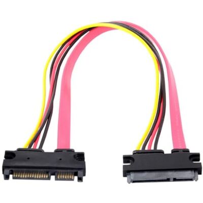 chenyang SATA III 3.0 22 broches SATA mâle à femelle câble d'extension d'alimentation de données 30 cm - Publicité chenyang SATA III 3.0 22 broches SATA mâle à femelle câble d'extension d'alimentation de données 30 cm - Publicité