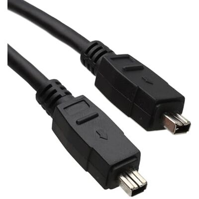 kenable Câble Firewire IEEE-1394 DV 4 Broches vers 4 Broches 3m Noir Caméra Vidéo Numérique vers Ordinateur Portable - Publicité kenable Câble Firewire IEEE-1394 DV 4 Broches vers 4 Broches 3m Noir Caméra Vidéo Numérique vers Ordinateur Portable - Publicité