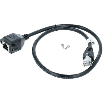 vhbw Câble d'extension LAN Ethernet Cat6 Rallonge RJ45 mâle vers femelle RJ 45 50cm avec trous de vis de montage sur panneau; noir - Publicité vhbw Câble d'extension LAN Ethernet Cat6 Rallonge RJ45 mâle vers femelle RJ 45 50cm avec trous de vis de montage sur panneau; noir - Publicité