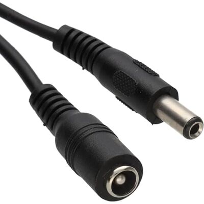 kenable Rallonge Câble d'Alimentation DC 5,5 x 2,5mm Mâle vers Femelle pour CCTV Vidéosurveillance 10m Noir - Publicité kenable Rallonge Câble d'Alimentation DC 5,5 x 2,5mm Mâle vers Femelle pour CCTV Vidéosurveillance 10m Noir - Publicité