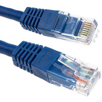kenable Câble Réseau Ethernet Cat6 Gigabit RJ45 CUIVRE Cordon de Raccordement Internet 2m Bleu - Publicité kenable Câble Réseau Ethernet Cat6 Gigabit RJ45 CUIVRE Cordon de Raccordement Internet 2m Bleu - Publicité