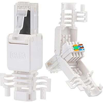 HB-DIGITAL 1 fiche réseau RJ45 Cat 6a avec contacts plaqués or Cat.6a LAN Connecteur à sertir Gigabit pour câble patch, câble de pose CAT7 CAT6A CAT6 Compatible sans outil Connecteur DSL UTP - Publicité HB-DIGITAL 1 fiche réseau RJ45 Cat 6a avec contacts plaqués or Cat.6a LAN Connecteur à sertir Gigabit pour câble patch, câble de pose CAT7 CAT6A CAT6 Compatible sans outil Connecteur DSL UTP - Publicité