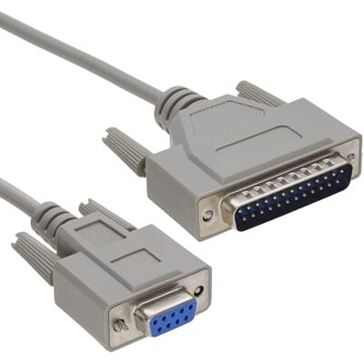 kenable Câble Série RS232 DB9 Femelle vers DB25 Mâle Modem Imprimante Caisse Enregistreuse Connecteurs Plaqués Or 2m Beige - Publicité kenable Câble Série RS232 DB9 Femelle vers DB25 Mâle Modem Imprimante Caisse Enregistreuse Connecteurs Plaqués Or 2m Beige - Publicité