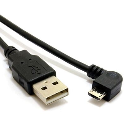 kenable Câble USB 2.0 Micro B Coudé 90° Charge et Données pour Smartphone, Tablette, Appareil Photo 24AWG Blindé 1m Noir - Publicité kenable Câble USB 2.0 Micro B Coudé 90° Charge et Données pour Smartphone, Tablette, Appareil Photo 24AWG Blindé 1m Noir - Publicité