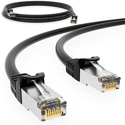 HB-DIGITAL Câble patch CAT 6 RJ45 S/FTP 1 Gbit/s Noir 10 m - Publicité HB-DIGITAL Câble patch CAT 6 RJ45 S/FTP 1 Gbit/s Noir 10 m - Publicité