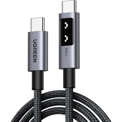 UGREEN Uno Câble USB C PD 3.0 100W 20V 5A Charge Rapide (1M) Type C en Nylon, Compatible avec MacBook iPad iPhone 17 Pro Max Air 16 Galaxy S26 Plus Ultra S25 S24. Publicité UGREEN Uno Câble USB C PD 3.0 100W 20V 5A Charge Rapide (1M) Type C en Nylon, Compatible avec MacBook iPad iPhone 17 Pro Max Air 16 Galaxy S26 Plus Ultra S25 S24. Publicité