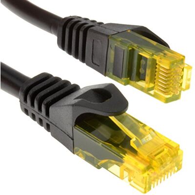 kenable Câble Réseau Ethernet CAT6 Gigabit Cuivre Cordon de Brassage RJ45 Sans Accroc 0,5m Noir - Publicité kenable Câble Réseau Ethernet CAT6 Gigabit Cuivre Cordon de Brassage RJ45 Sans Accroc 0,5m Noir - Publicité