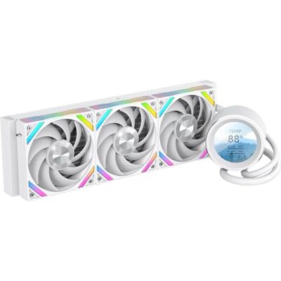 SAMA Q60 refroidisseur tout-en-un à eau 360 mm avec écran LCD 2,8 pouces, ventilateurs modulaires amovibles magnétiquement, lames LCP, supports bonus, 115X, 2011, 1200, 1700, 1851, AM4, AM5,Blanc - Publicité SAMA Q60 refroidisseur tout-en-un à eau 360 mm avec écran LCD 2,8 pouces, ventilateurs modulaires amovibles magnétiquement, lames LCP, supports bonus, 115X, 2011, 1200, 1700, 1851, AM4, AM5,Blanc - Publicité