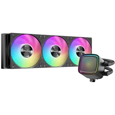 SAMA Watercooling L50 360mm ARGB, Miroir Infini, Intel/AMD, Noir Watercooling CPU Silencieux Haut Flux d'Air, 3 Ventilateurs PWM 120mm - Publicité SAMA Watercooling L50 360mm ARGB, Miroir Infini, Intel/AMD, Noir Watercooling CPU Silencieux Haut Flux d'Air, 3 Ventilateurs PWM 120mm - Publicité