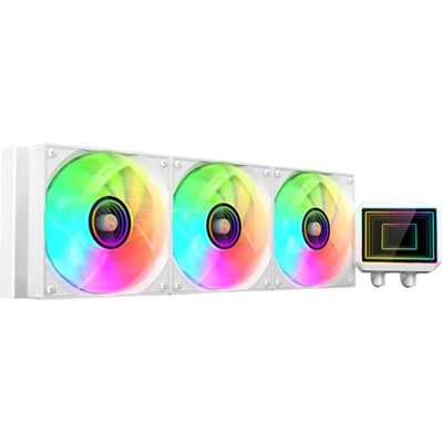 Mars Gaming ML-TWO360, Refroidissement Liquide AIO 600W TDP, 3x Ventilateur ARGB Infinity Mirror 12cm FDB, Noyau en Cuivre et Aluminium, Pompe Opti-Chamber 4ème Gén et Microcanaux, Blanc - Publicité Mars Gaming ML-TWO360, Refroidissement Liquide AIO 600W TDP, 3x Ventilateur ARGB Infinity Mirror 12cm FDB, Noyau en Cuivre et Aluminium, Pompe Opti-Chamber 4ème Gén et Microcanaux, Blanc - Publicité