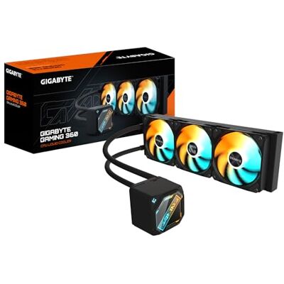 Gigabyte Gaming 360 Refroidisseur Liquide pour CPU 3x120 mm Ventilateurs ARGB, Mécanisme d'emboîtement Coulissant, Daisy-Chain, Compatible Intel LGA 1851 et AMD AM5 - Publicité Gigabyte Gaming 360 Refroidisseur Liquide pour CPU 3x120 mm Ventilateurs ARGB, Mécanisme d'emboîtement Coulissant, Daisy-Chain, Compatible Intel LGA 1851 et AMD AM5 - Publicité