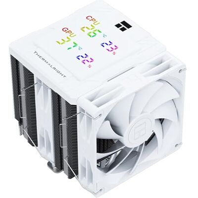 Thermalright Peerless Assassin 120 Refroidisseur d'air numérique pour processeur Affichage de la température 6 caloducs Ventilateurs PWM 120 mm 1850 tr/min, pour Intel 1851/1700, AMD AM4/AM5 - Publicité Thermalright Peerless Assassin 120 Refroidisseur d'air numérique pour processeur Affichage de la température 6 caloducs Ventilateurs PWM 120 mm 1850 tr/min, pour Intel 1851/1700, AMD AM4/AM5 - Publicité
