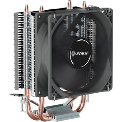 UNYKAch Dissipateur CPU UNYCOOL H20, compact 2 Headpipes 7 pales, ventilateur PWM silencieux, multisocket Intel et AMD - Publicité UNYKAch Dissipateur CPU UNYCOOL H20, compact 2 Headpipes 7 pales, ventilateur PWM silencieux, multisocket Intel et AMD - Publicité