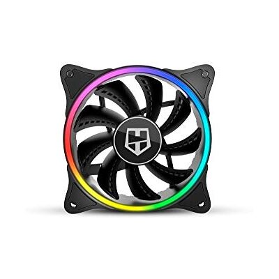 Xtreme Nox Hummer X-FAN -NXHUMMERXFAN- Ventilateur PC 120 mm, double anneau LED ARGB Rainbow, ultra silencieux avec patins en caoutchouc anti-vibrations, grand débit d'air, 3 broches, couleur noire - Publicité Xtreme Nox Hummer X-FAN -NXHUMMERXFAN- Ventilateur PC 120 mm, double anneau LED ARGB Rainbow, ultra silencieux avec patins en caoutchouc anti-vibrations, grand débit d'air, 3 broches, couleur noire - Publicité