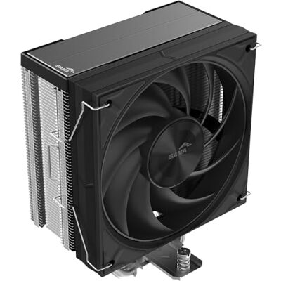 SAMA Ventirad A40E, 4 Caloducs, 120mm PWM, 240W, Intel/AMD, Argenté Tour Simple avec Ventilateur Guide Ring Silencieux, Conception Compacte - Publicité SAMA Ventirad A40E, 4 Caloducs, 120mm PWM, 240W, Intel/AMD, Argenté Tour Simple avec Ventilateur Guide Ring Silencieux, Conception Compacte - Publicité
